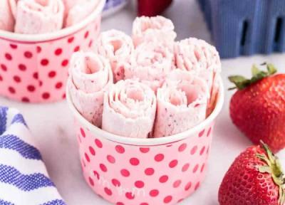 طرز تهیه بستنی رولی بدون دستگاه طرز تهیه بستنی رولی بدون دستگاه